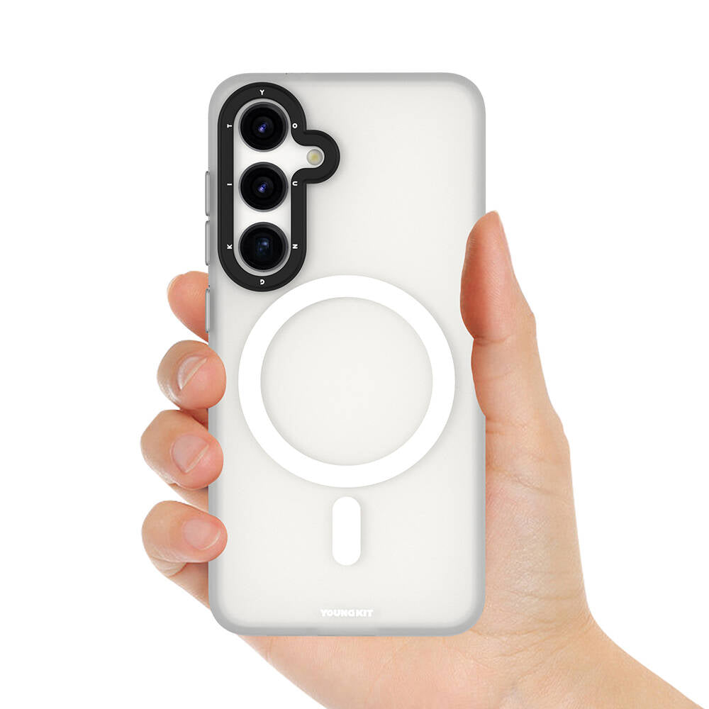 Youngkit Hidden Sand Serisi Galaxy S24 Plus Kılıf Magsafe Şarj Özellikli Telefon Kılıfı - 6 Youngkit Hidden Sand Serisi Galaxy S24 Plus Kılıf Magsafe Şarj Özellikli Telefon Kılıfı - 6